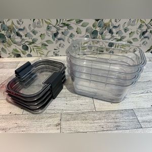 Rubbermaid Brilliance Containers (Set Of 20 W/ Lids)